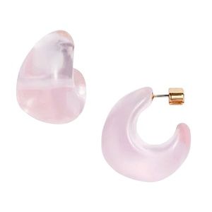 KATE SPADE • Pink Adore-ables Huggies Earrings